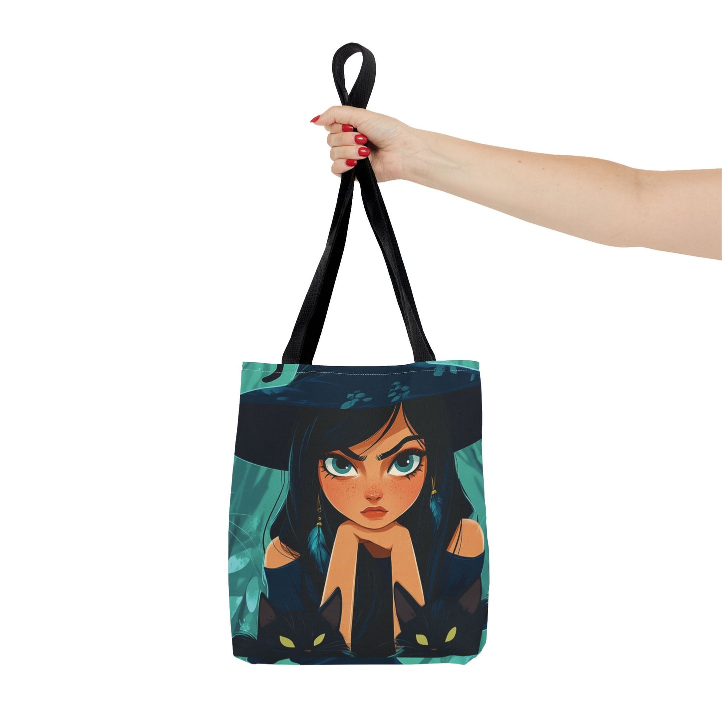 Resting Witch Face Tote Bag (AOP)