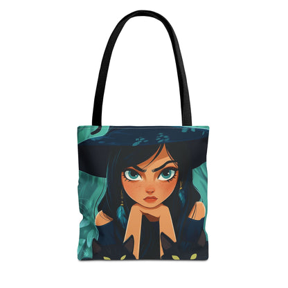 Resting Witch Face Tote Bag (AOP)