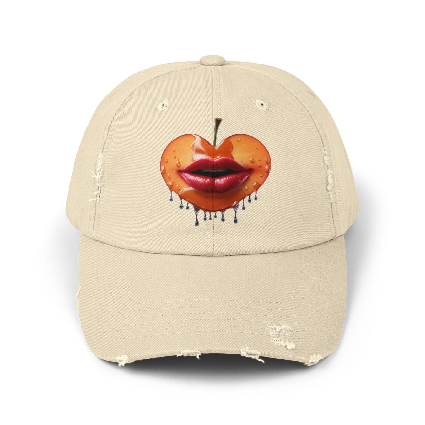 Peaches Unisex Distressed Cap