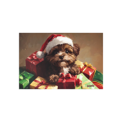 Santa Paws Fine Art Postcards