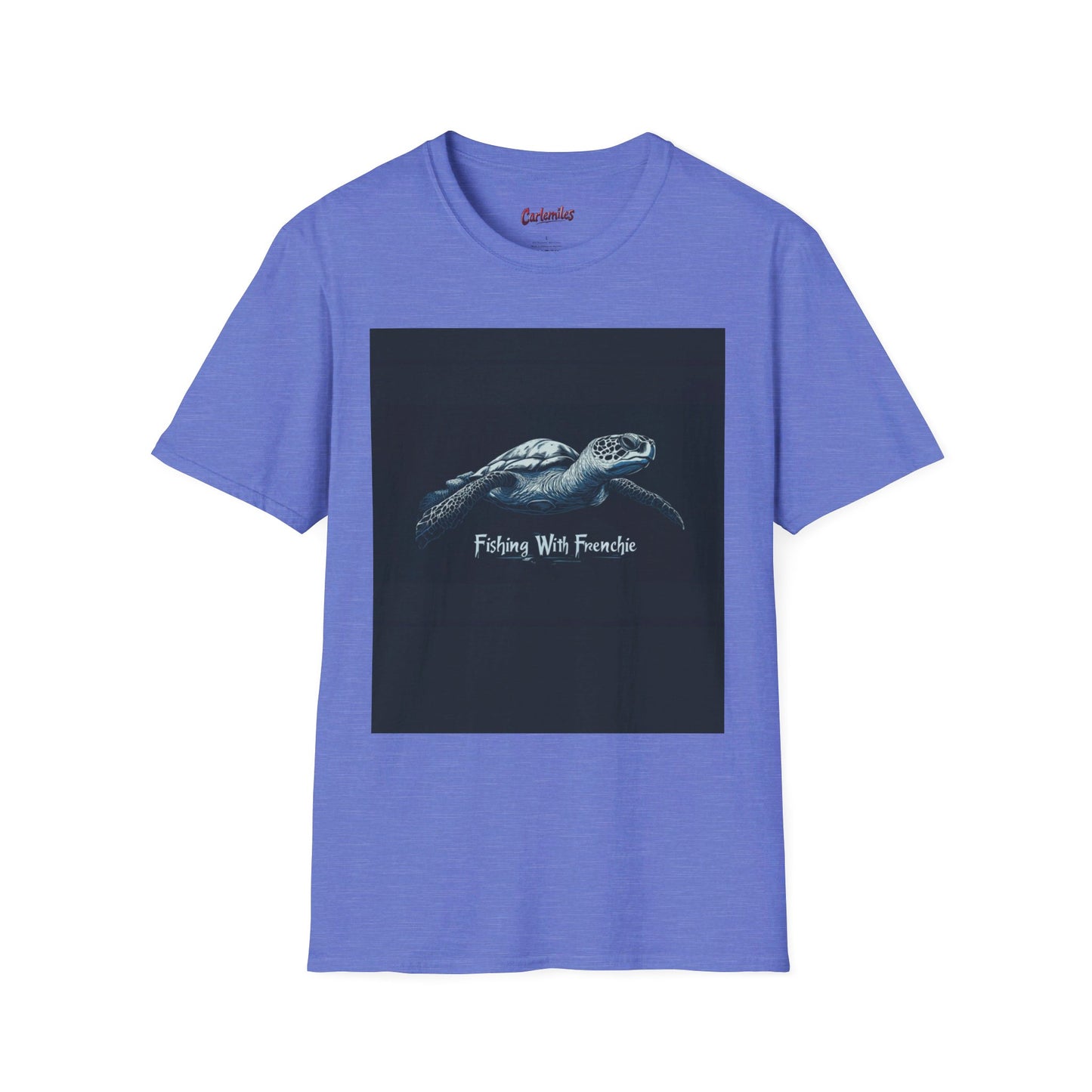 Fishing With Frenchie #2 Unisex Softstyle T-Shirt