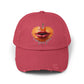 Peaches Unisex Distressed Cap