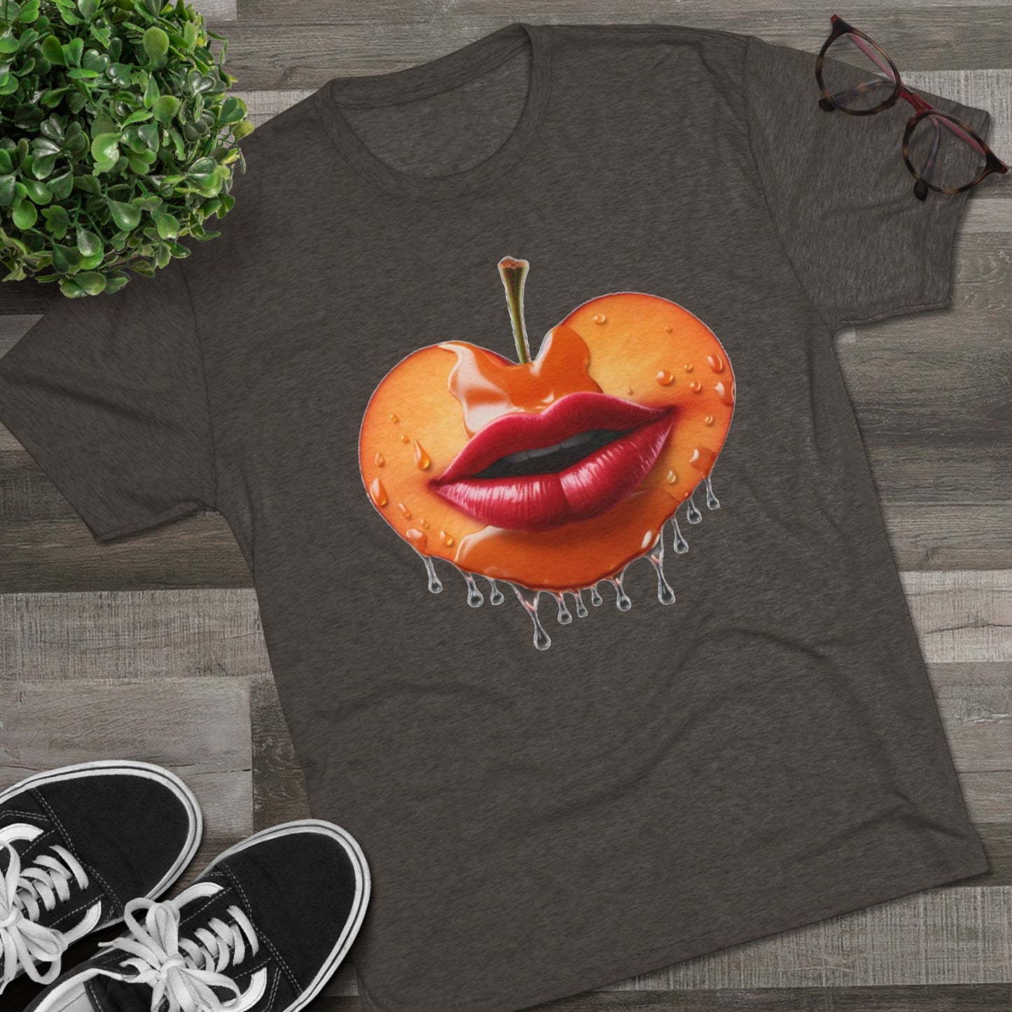 Peaches Logo Unisex Tri-Blend Crew Tee