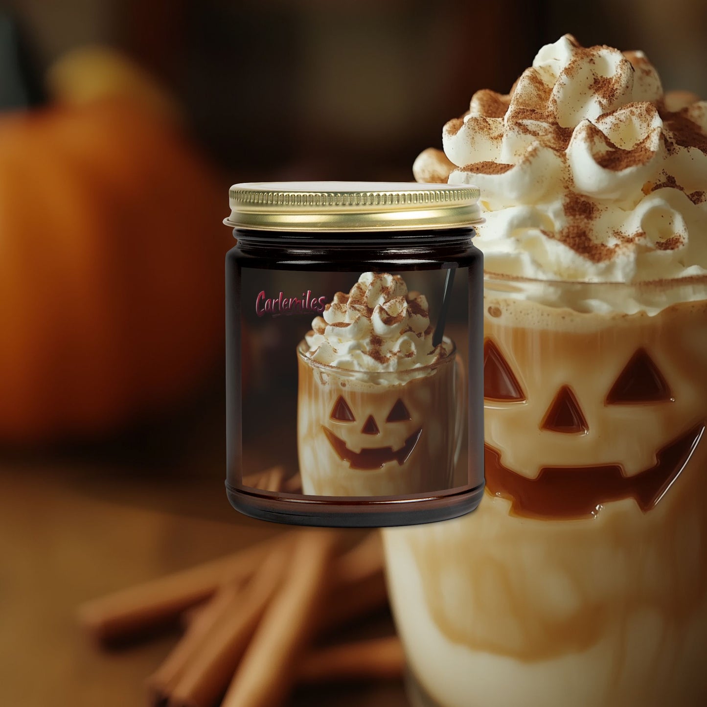 Halloween Cinnamon Chai Candle (4oz, 9oz)