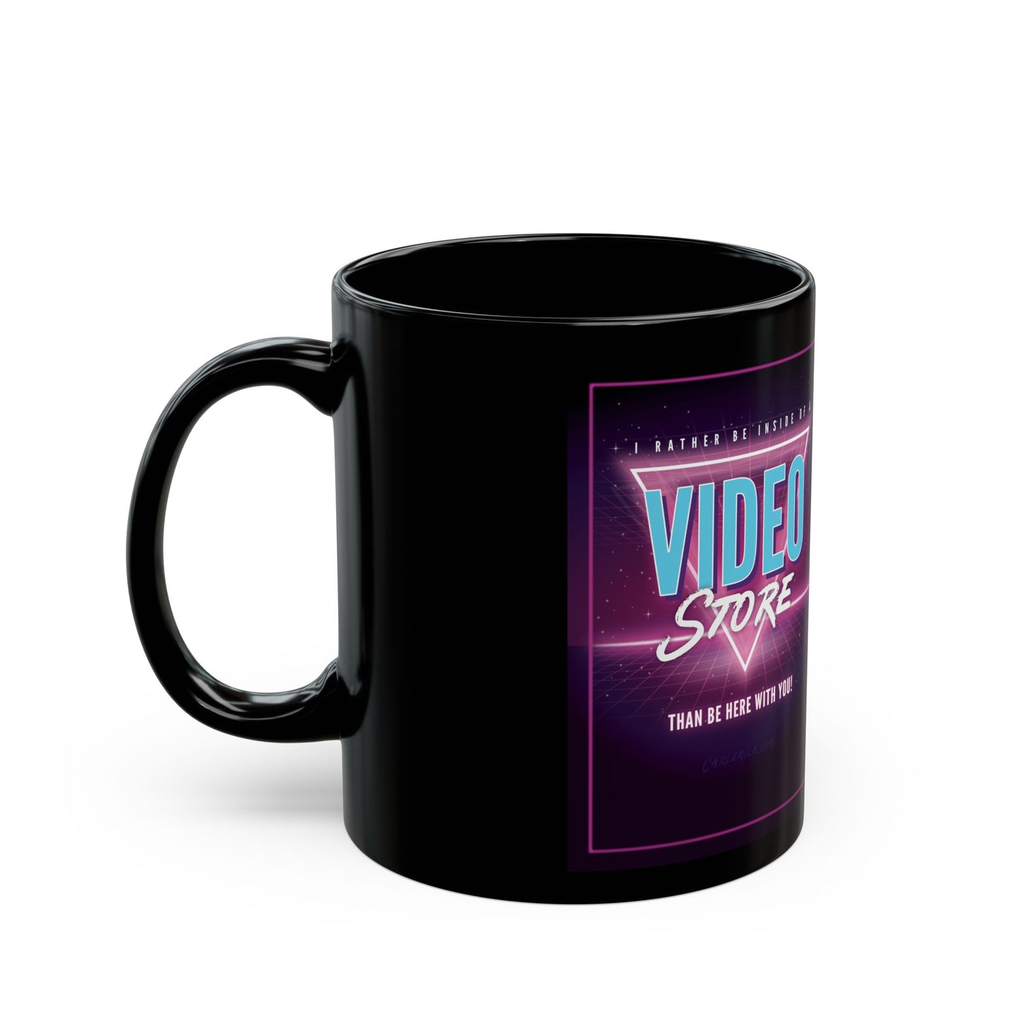 "Rather Be In A Video Store" Black Mug (11oz, 15oz)