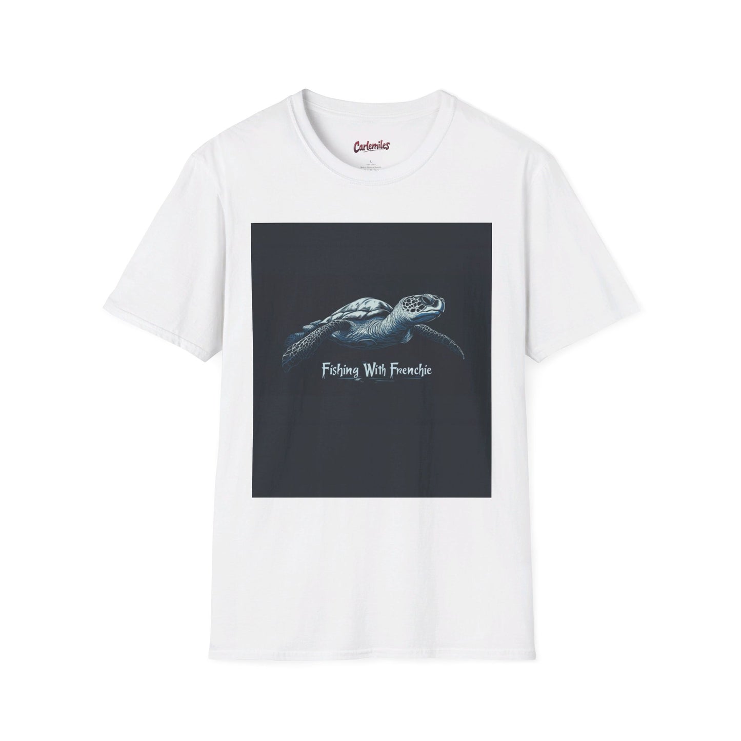 Fishing With Frenchie #2 Unisex Softstyle T-Shirt