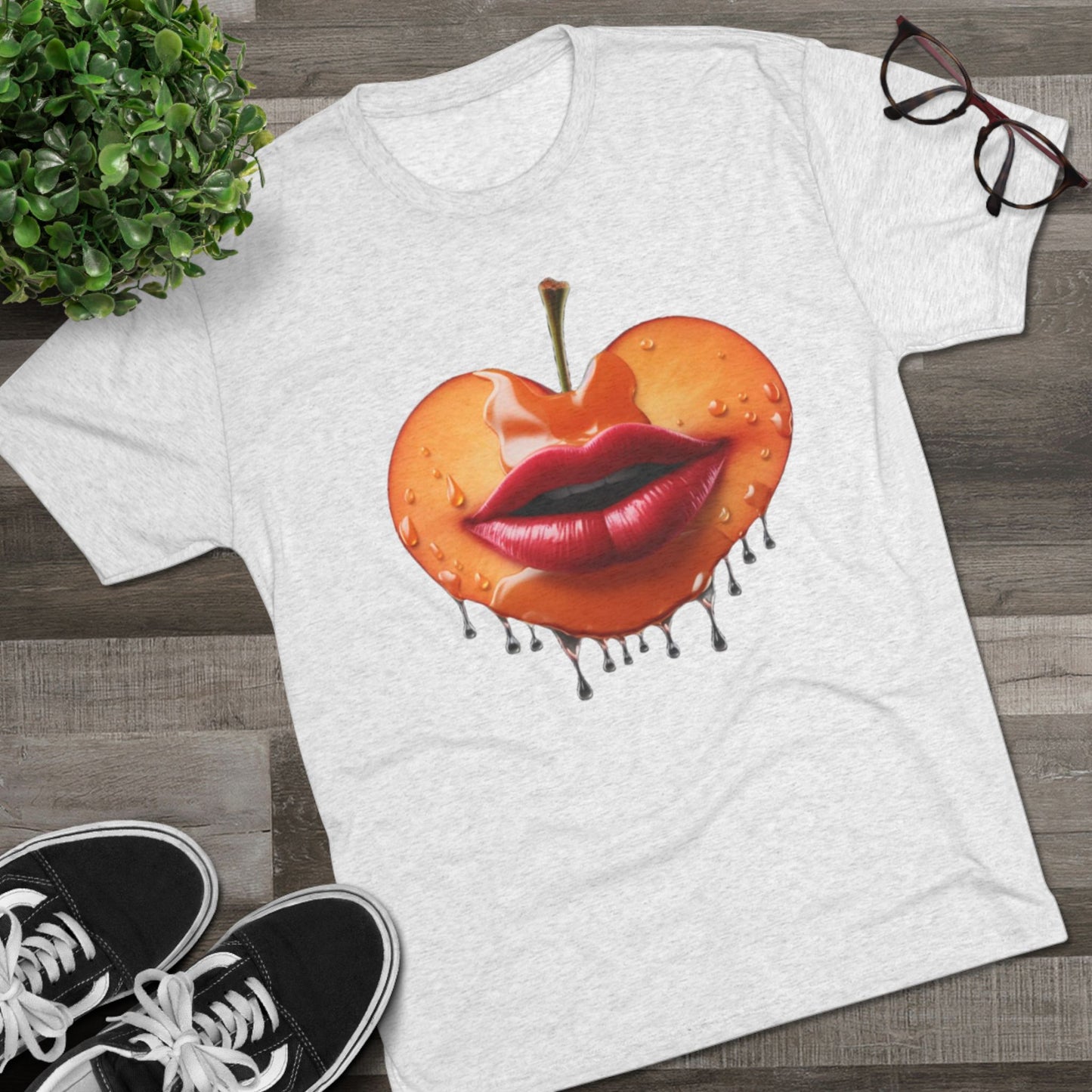 Peaches Logo Unisex Tri-Blend Crew Tee