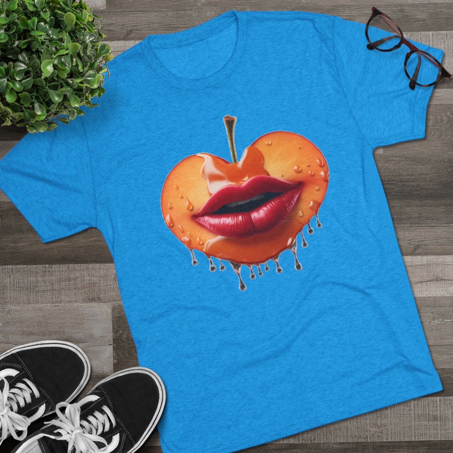 Peaches Logo Unisex Tri-Blend Crew Tee