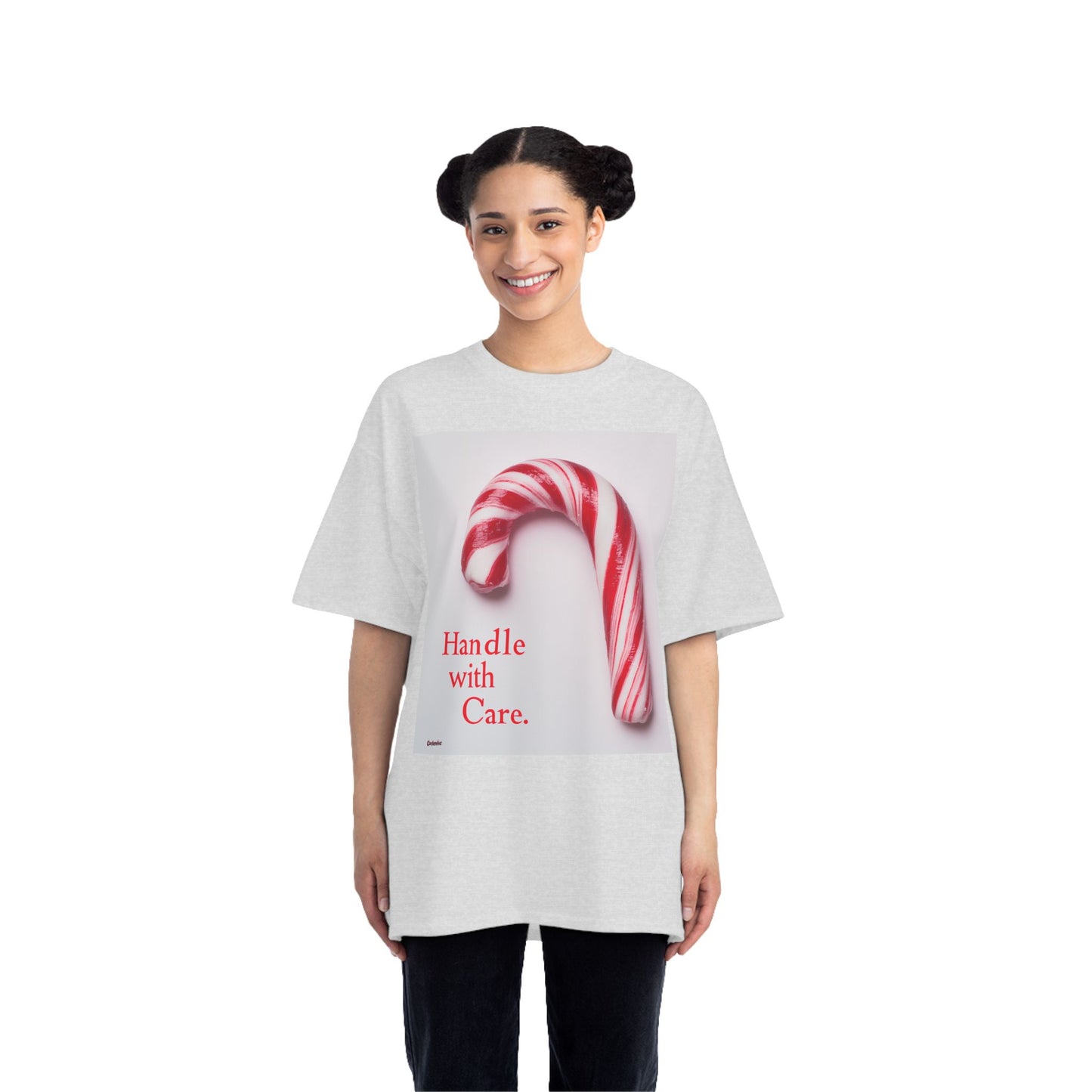 "Handle with Care" Candy Cane Holiday T-Shirt