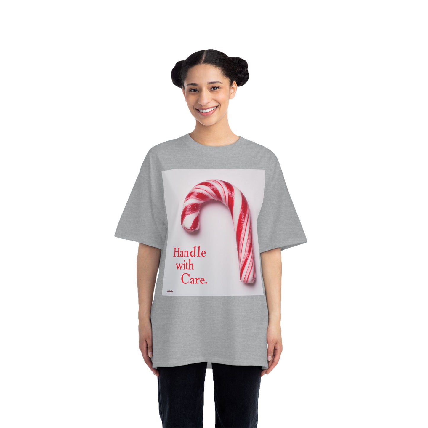 "Handle with Care" Candy Cane Holiday T-Shirt