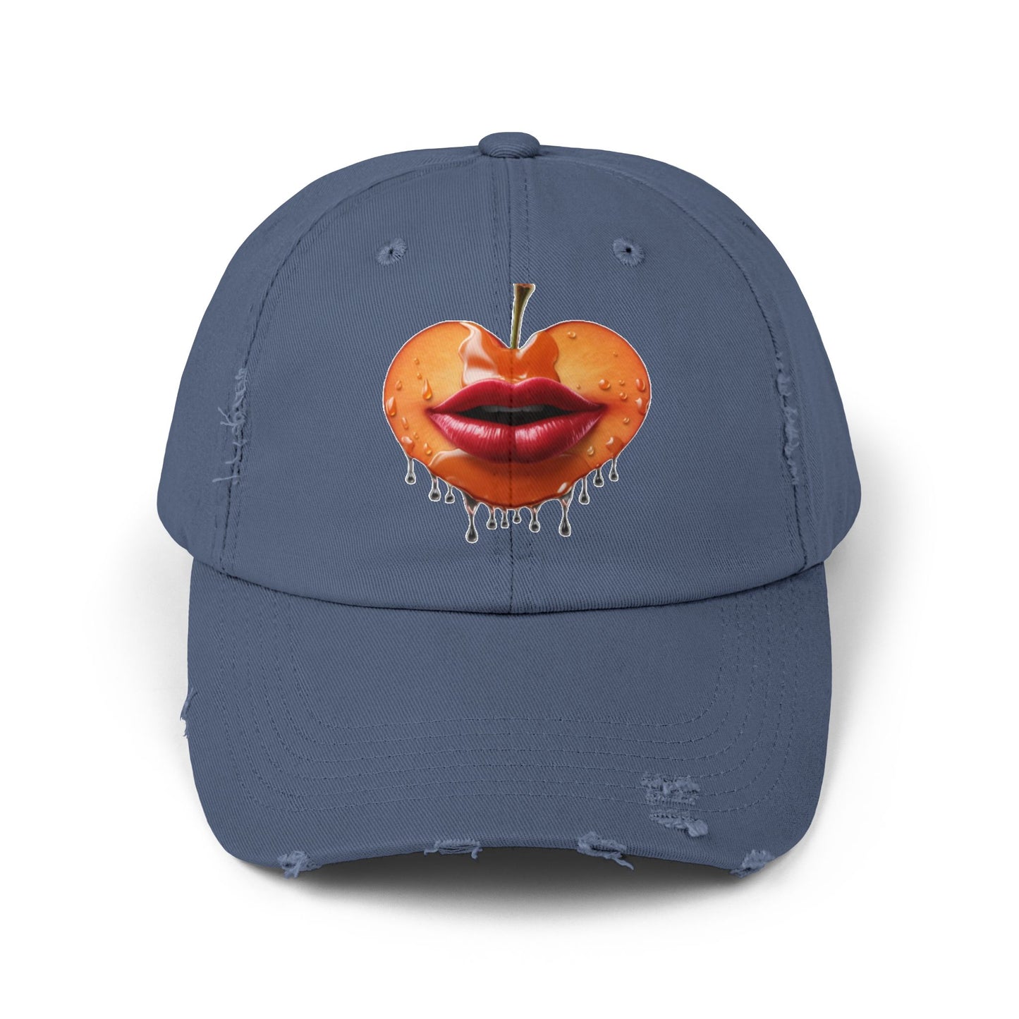 Peaches Unisex Distressed Cap