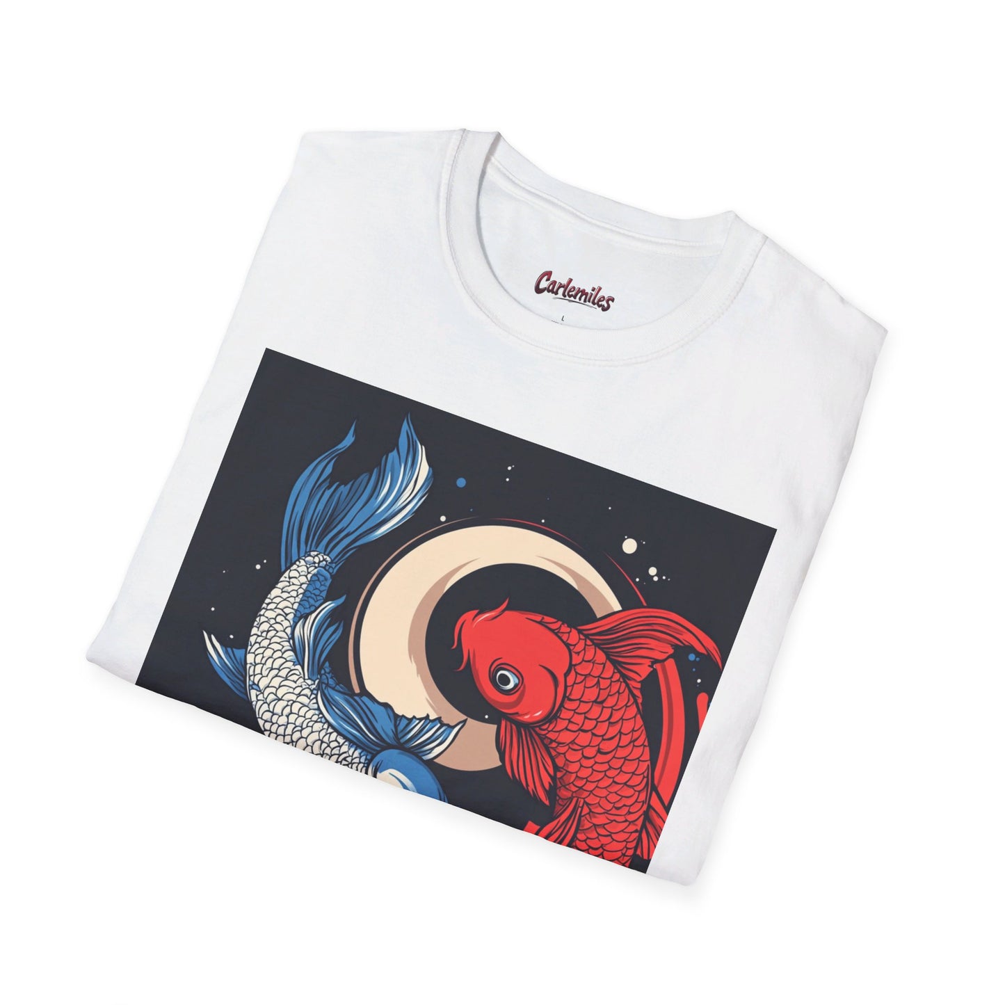 Fishing With Frenchie #4 Unisex Softstyle T-Shirt