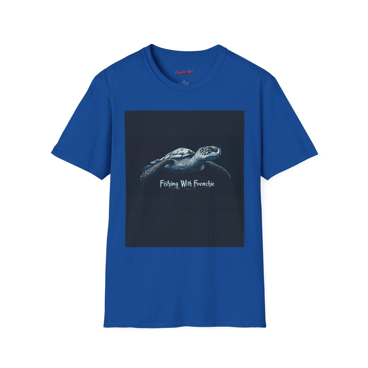 Fishing With Frenchie #2 Unisex Softstyle T-Shirt