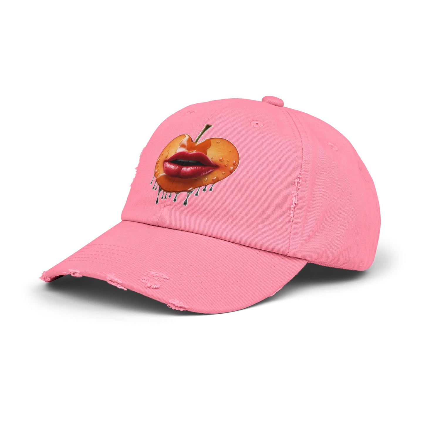 Peaches Unisex Distressed Cap