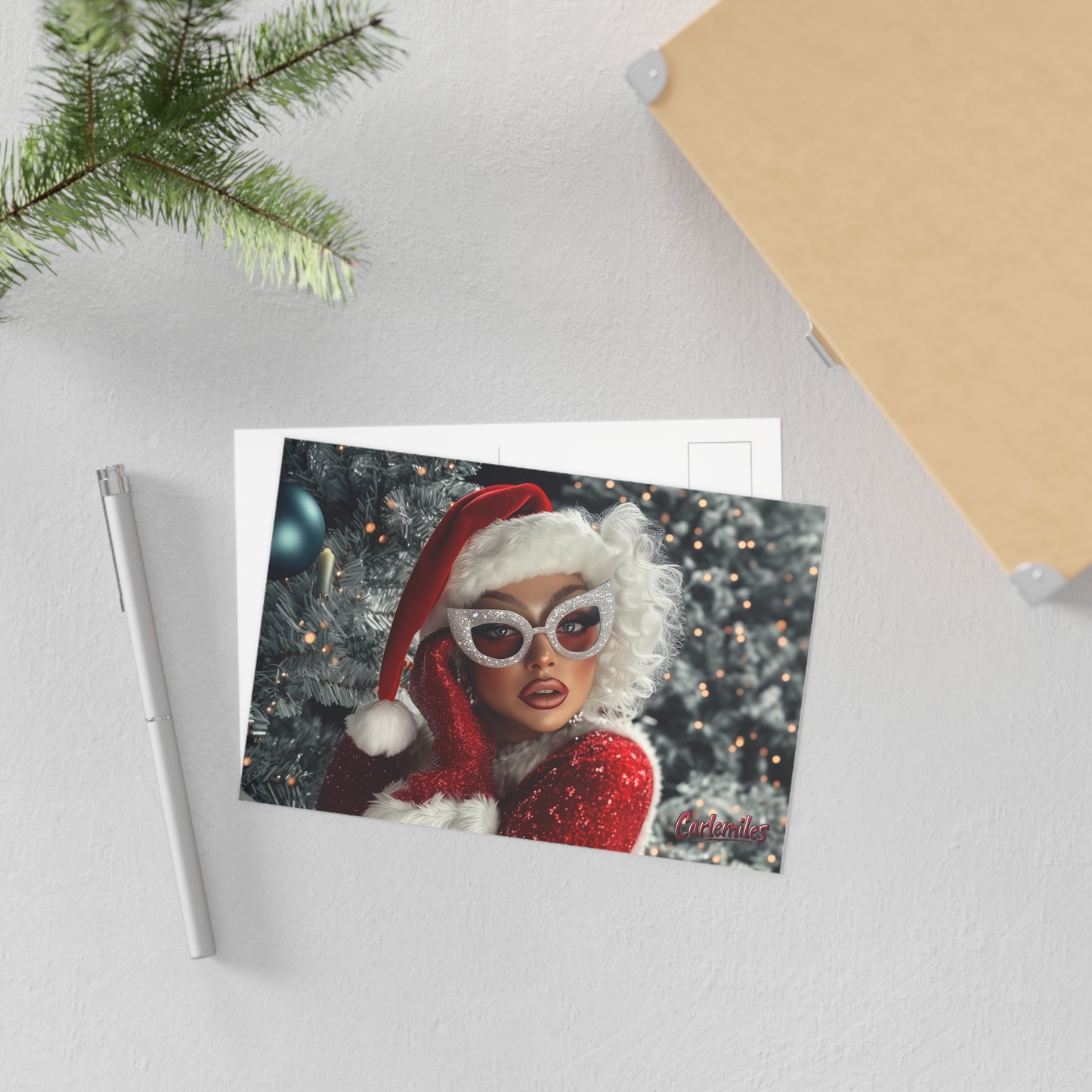 Yas Mrs Clause Fine Art Postcards