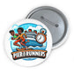 Pier Runners Custom Pin Buttons