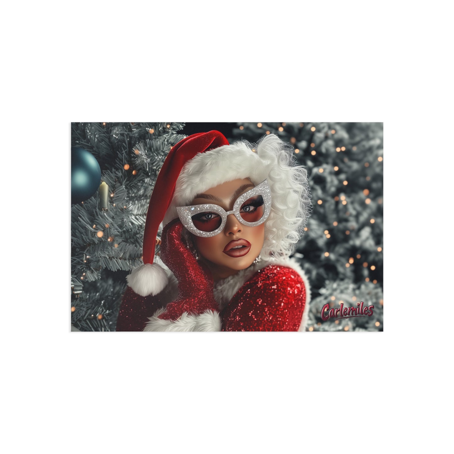 Yas Mrs Clause Fine Art Postcards