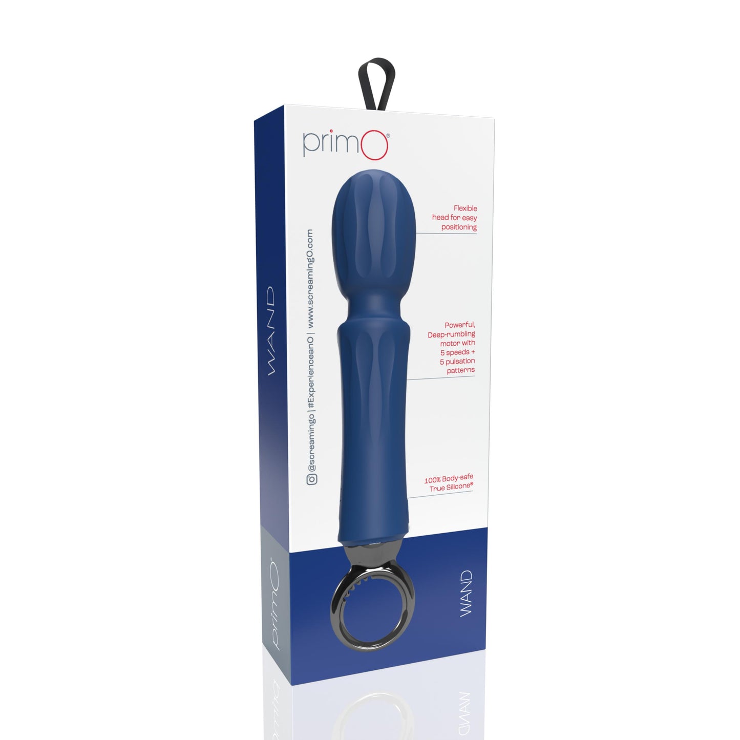 Primo Wand Rechargeable Vibe - Blueberry