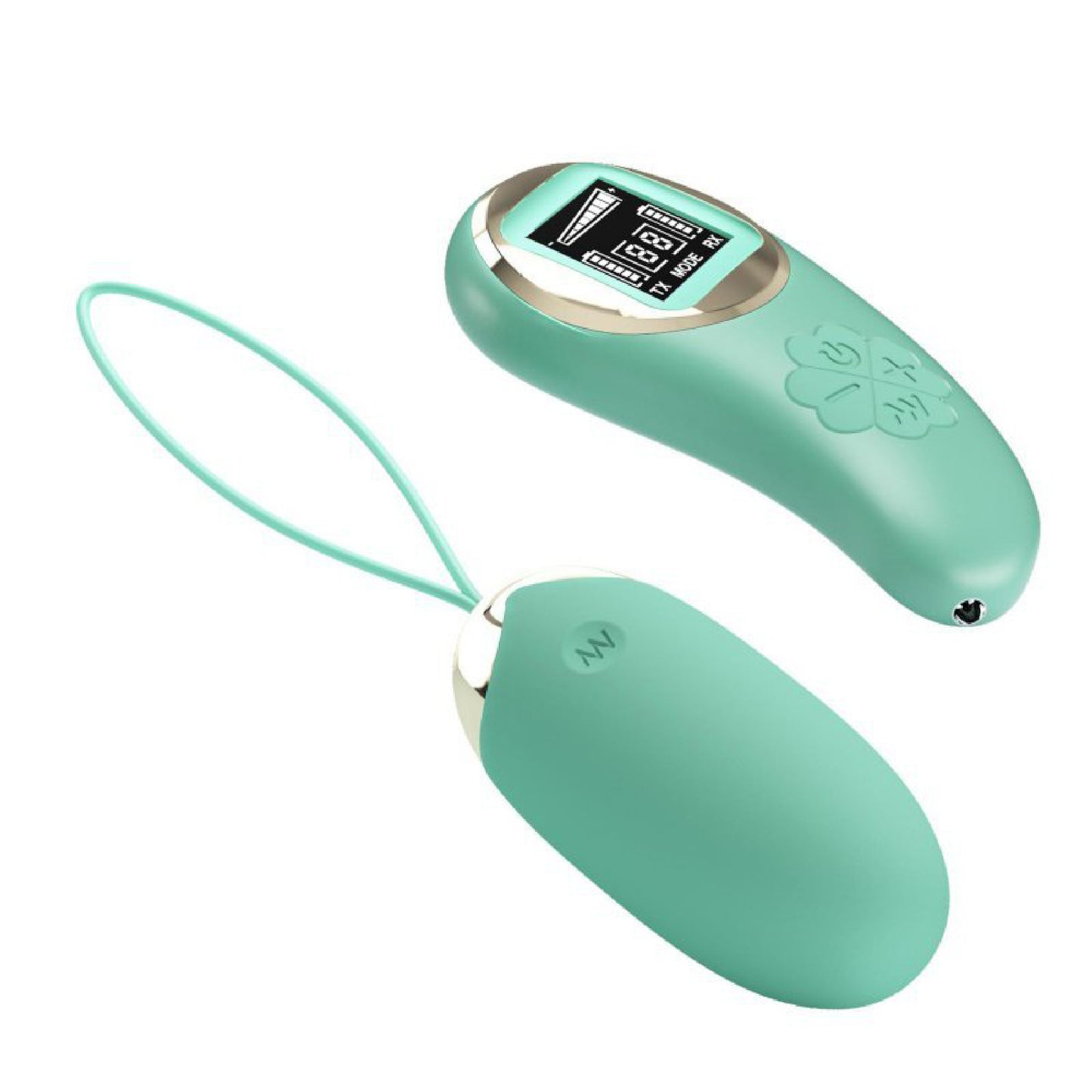 Mina Vibrating Remote Control Egg - Turquoise