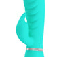 Prescott Super Soft Rabbit Silicone Vibrator -  Teal