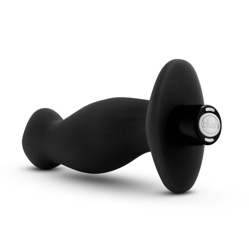 Anal Adventures - Platinum - Silicone Vibrating Prostate Massager 02 -Black