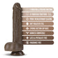 Dr. Skin Silicone - Dr. Murphy - 8 Inch Thrusting  Dildo - Chocolate