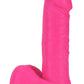 Neo - 8 Inch Dual Density Dildo - Neon Pink