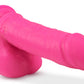 Neo - 8 Inch Dual Density Dildo - Neon Pink