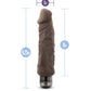 X5 Plus - Hard on Vibrating 9 Inch Dildo - Brown