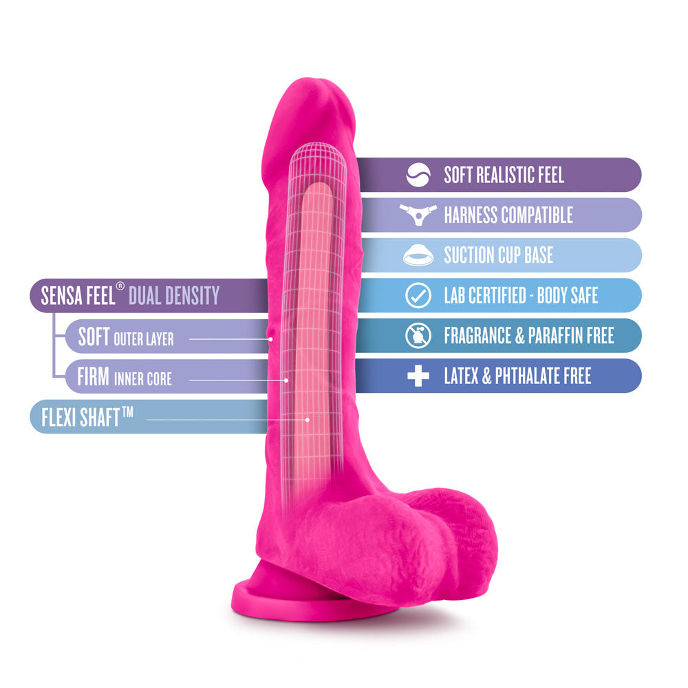 Au Natural - Bold - Thrill - 8.5 Inch Dildo -  Pink