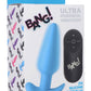 21x Silicone Butt Plug With Remote - Blue