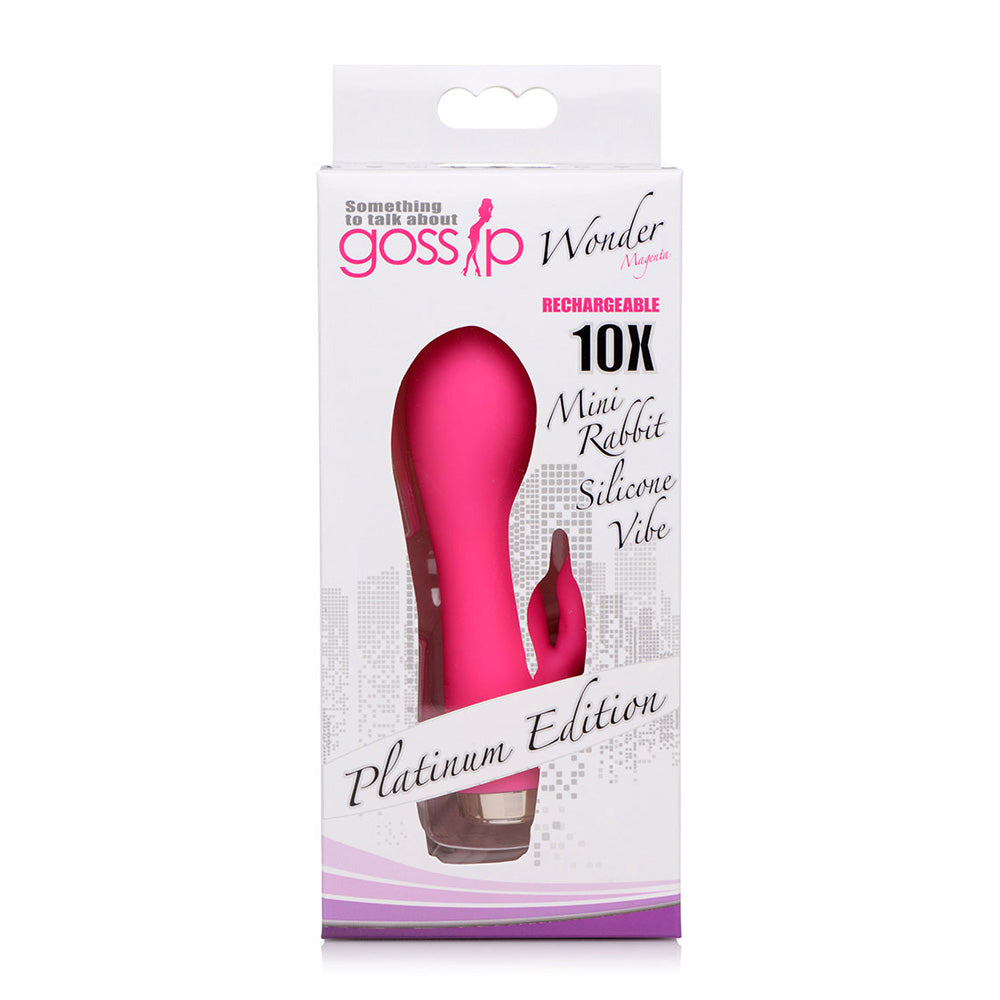 Wonder Mini Rabbit Silicone Vibrator - Pink