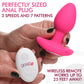 Gossip Pop Rocker 10x Vibrating Silicone Plug - Magenta