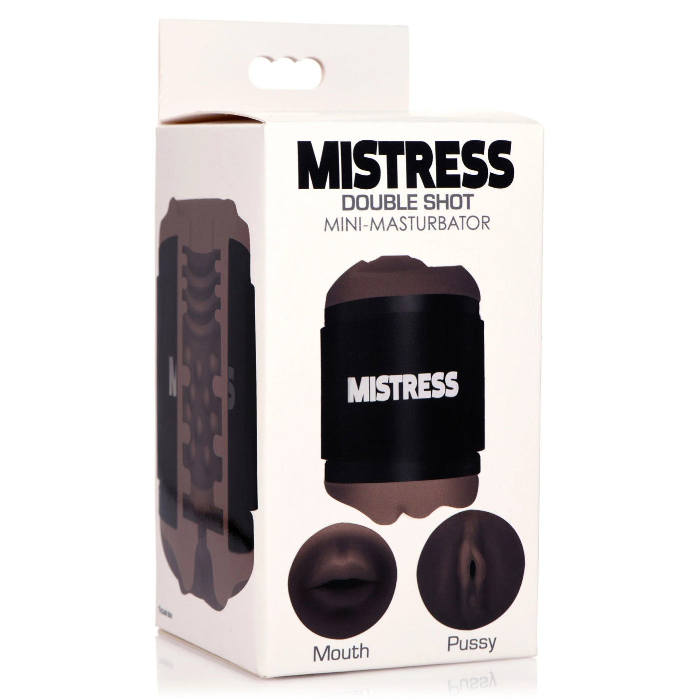 Mistress Double Shot Mouth and Pussy Stroker - Dark