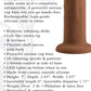 6 Inch Girthy Vibrating Dong - Dark