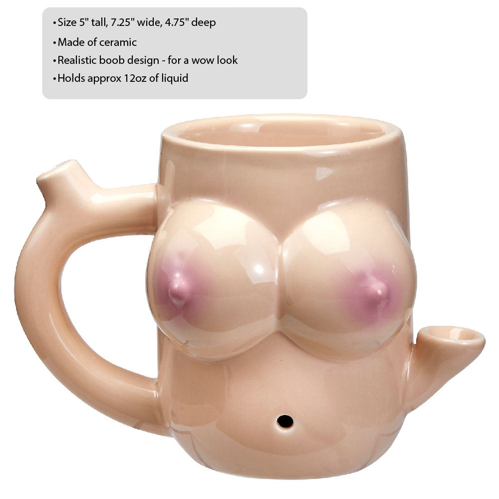 Boob Mug - Novelty Pipe