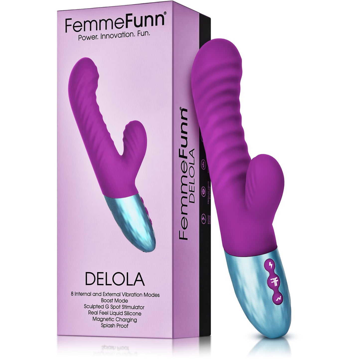 Delola Liquid Silicone Rabbit - Purple