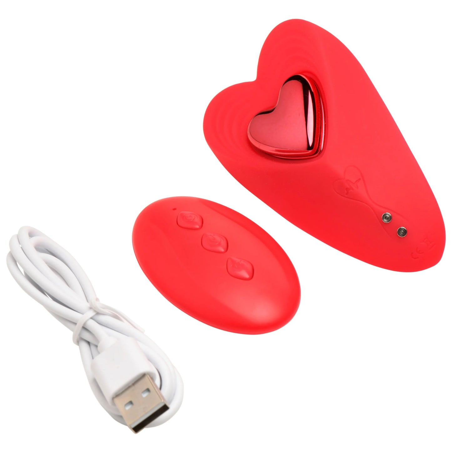 Love Connection Silicone Panty Vibe With Remote Control - Red