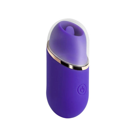 Abby - Mini Clit Licking Vibrator Tongue Sex Toy  - Purple