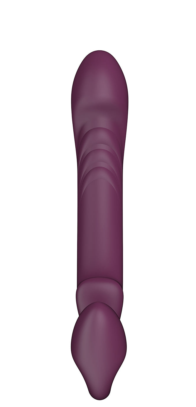 Bliss - Rotating Head Strapless Strap on - Red Wine