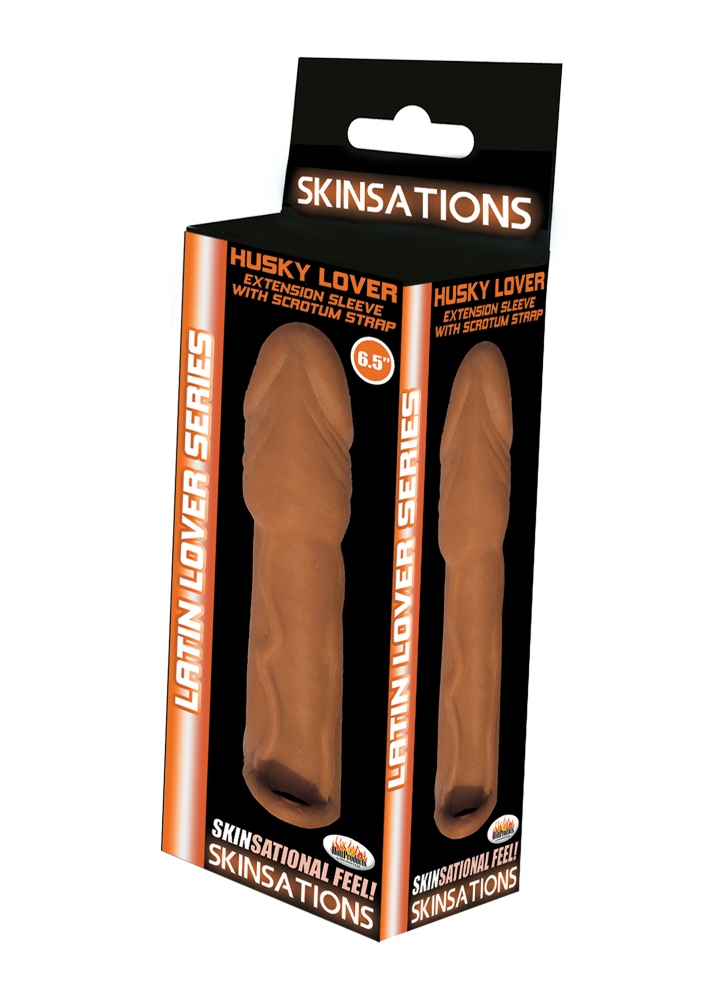 Skinsations Latin Lover Series Husky Lover 6.5 Inch - Brown