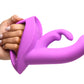 10x Come Hither Rocket Silicone Vibrator - Purple