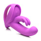 10x Come Hither Rocket Silicone Vibrator - Purple