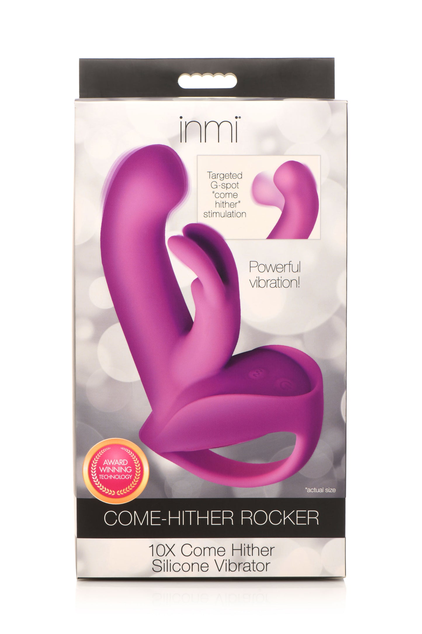 10x Come Hither Rocket Silicone Vibrator - Purple