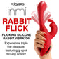 Rabbit Flick Flicking Silicone Rabbit Vibrator -  Red