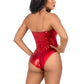 Sequin Bodysuit - Small - Red