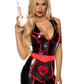 Naughty Nurse Costume - Medium - Black/red