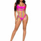 Rainbow Net Mini Dress - One Size - Multicolor