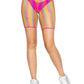 Ombre Rainbow Biker Shorts - One Size - Rainbow