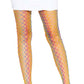 Ombre Rainbow Woven Net Tights - One Size -  Rainbow